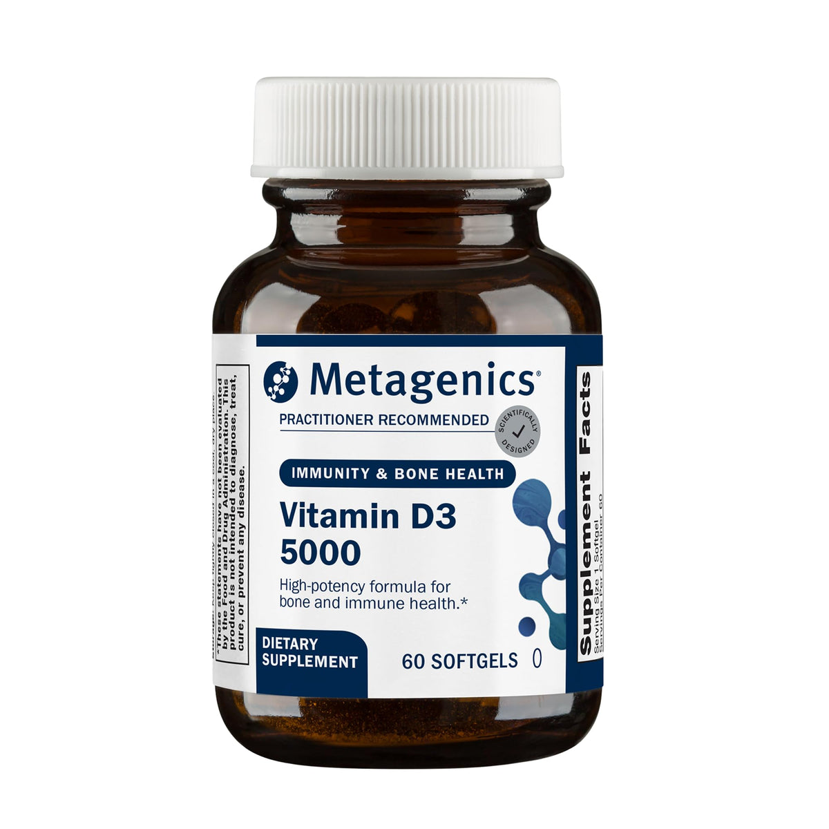 Metagenics Vitamine D3 5000 IU gélules en boîte