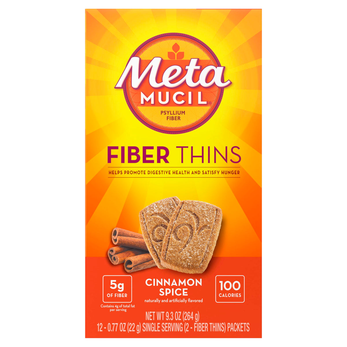 Metamucil Fiber Thins avec des ingrédients naturels