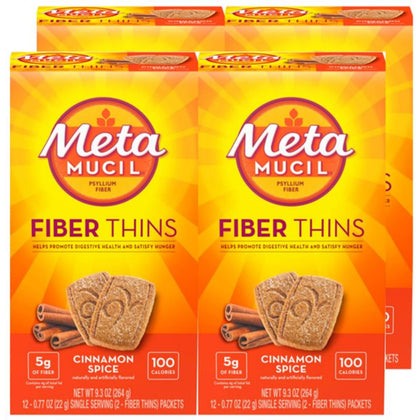 Metamucil Fiber Thins paquet de 4 avec saveur cannelle