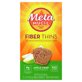Metamucil Fiber Thins Pomme Croquante vue de dessus
