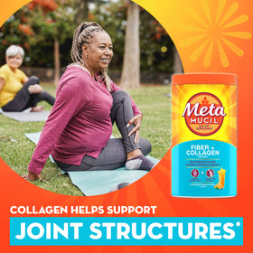 Metamucil Fibres + Collagène en poudre avec des fruits frais