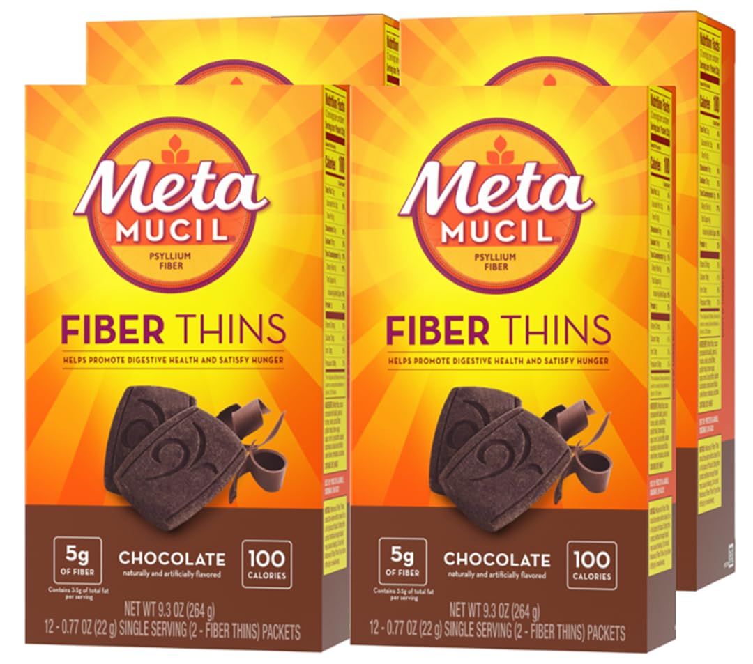 Metamucil Fibres Thins Chocolat paquet de 48 portions
