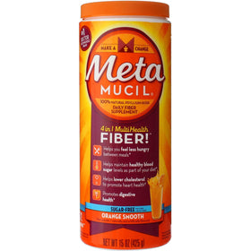 Metamucil MultiHealth Fiber, vue arrière de l'emballage