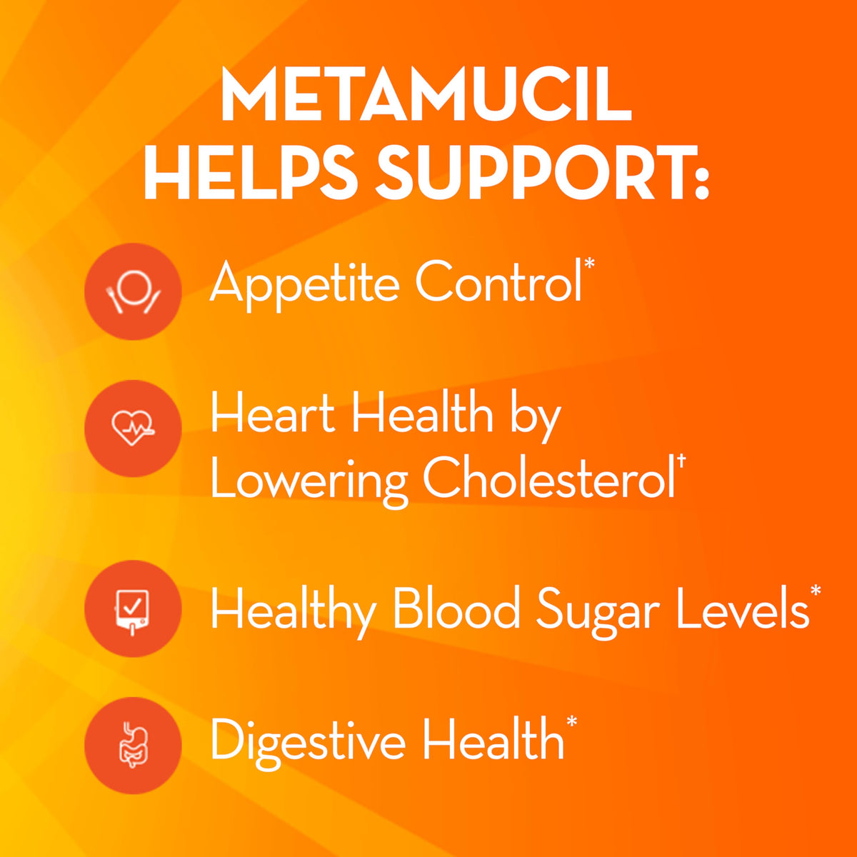 Metamucil Poudre de Psyllium 4-en-1 780g emballage