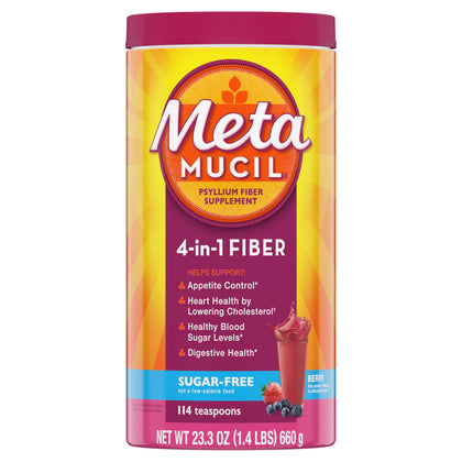 Metamucil Poudre de Psyllium 4-en-1 780g vue de face