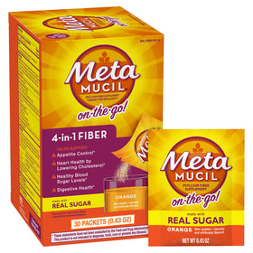 Metamucil Poudre de Psyllium 60 sachets en emballage orange
