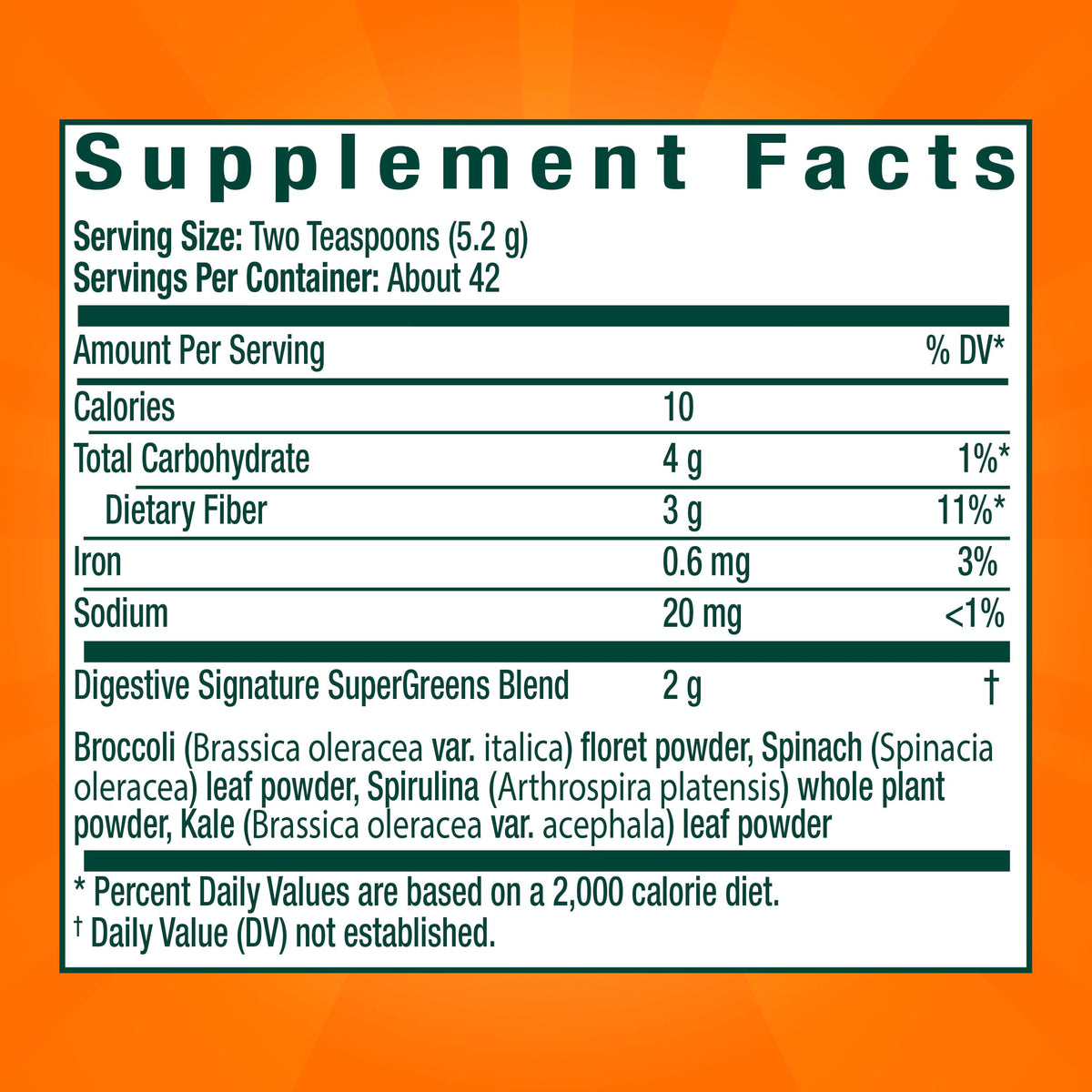 Metamucil Poudre SuperFood Greens 290g à côté d'autres compléments alimentaires