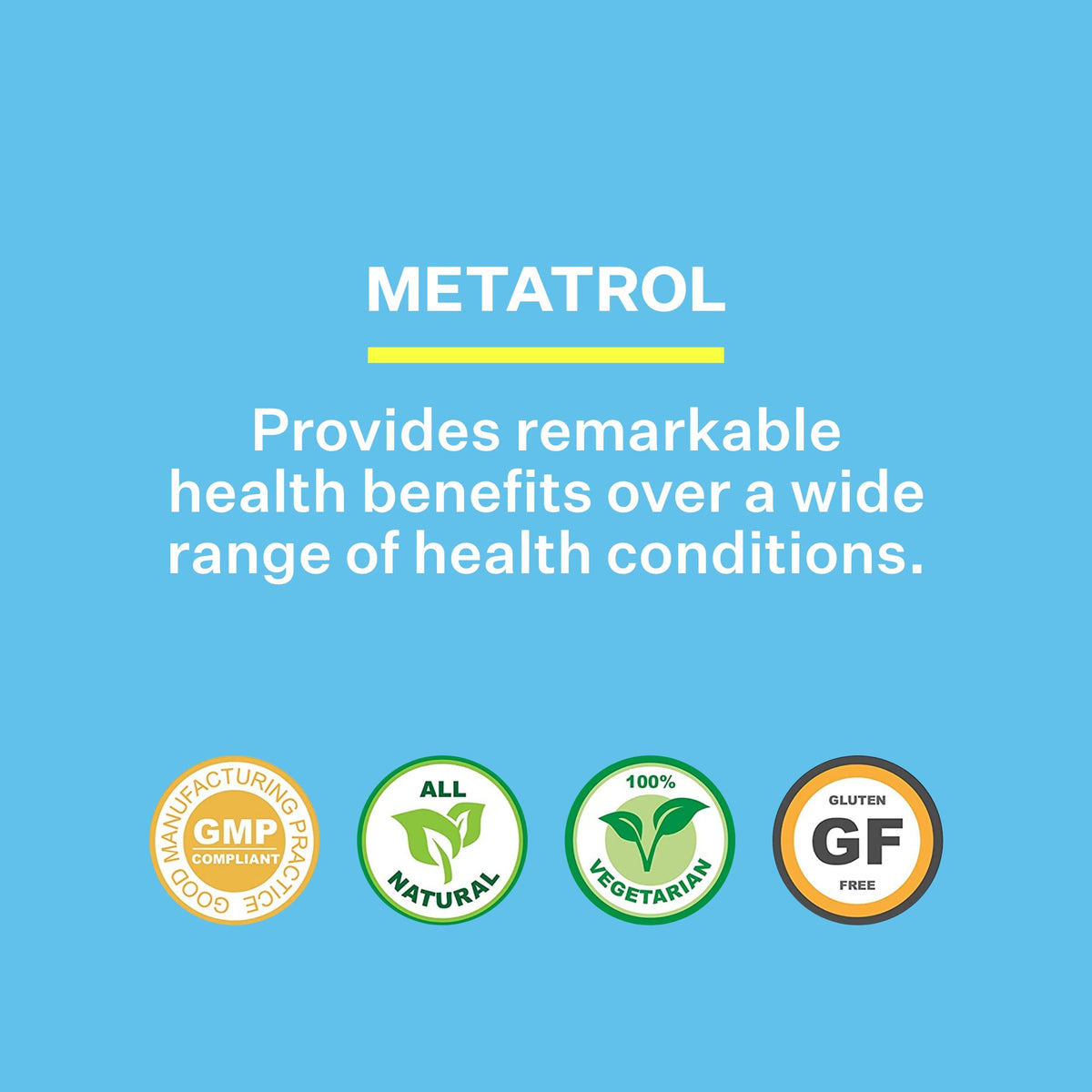 Metatrol d'American BioSciences avec un verre d'eau