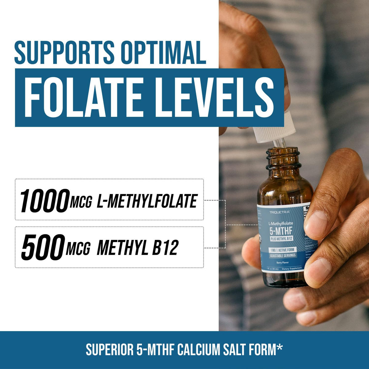 Methyl Folate 1000 mcg, échantillon de la saveur cerise