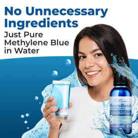 Methylene Blue 1% affiché avec d'autres compléments alimentaires