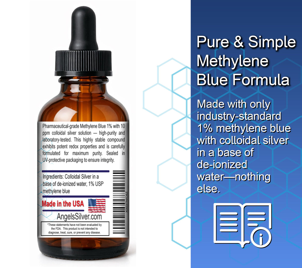 Methylene Blue 1% avec Argent Colloïdal dans un cadre de vie sain