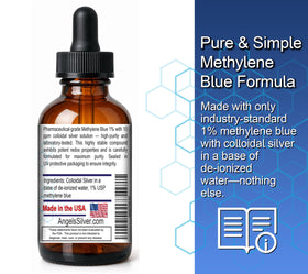 Methylene Blue 1% avec Argent Colloïdal dans un cadre de vie sain