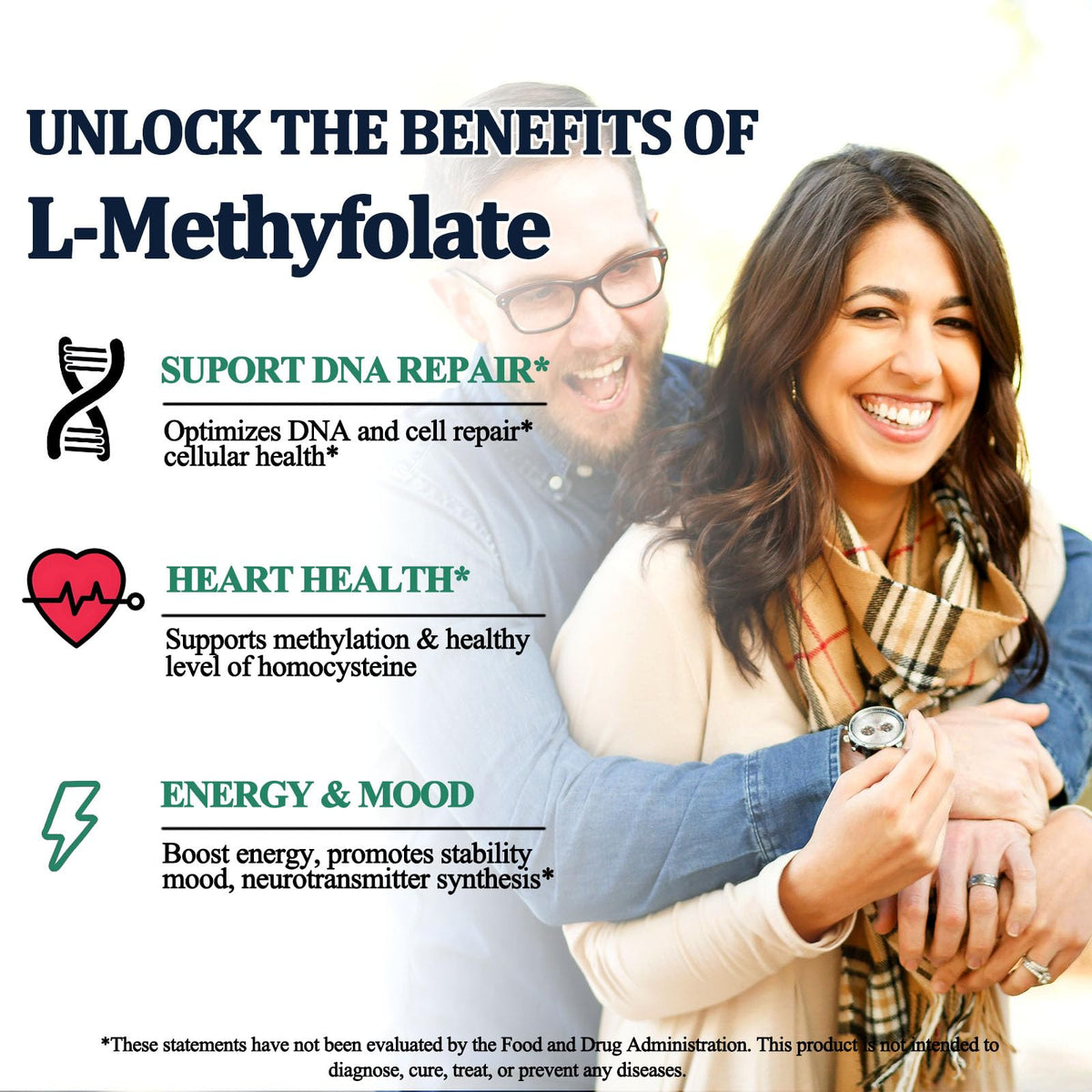 Methylfolate 15 mg AMENQ hHEALTH avec autres vitamines