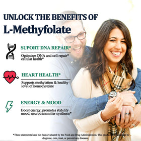 Methylfolate 15 mg AMENQ hHEALTH avec autres vitamines