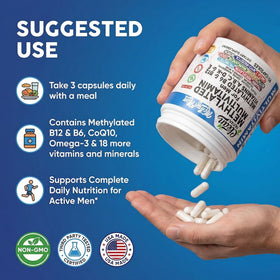 MethylMan Multivitamine Methylé Clean Nutraceuticals avec autres produits de santé