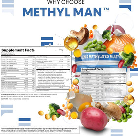 MethylMan Multivitamine Methylé Clean Nutraceuticals capsules à l'intérieur