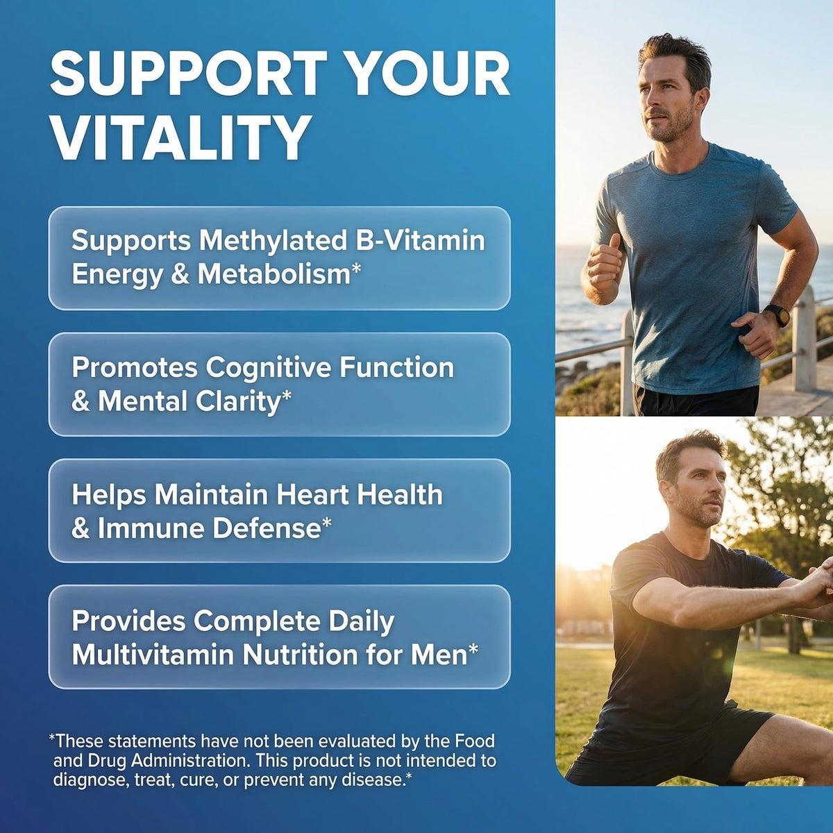 MethylMan Multivitamine Methylé Clean Nutraceuticals côté droit