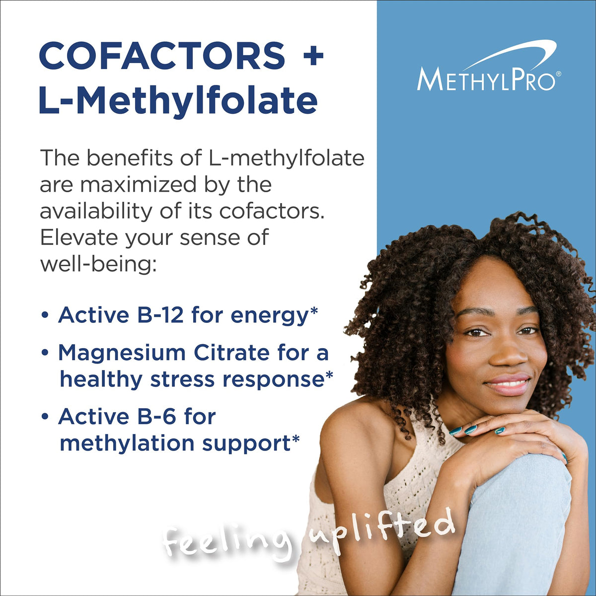 MethylPro Cofactors 15 mg L-Methylfolate 30 capsules side view