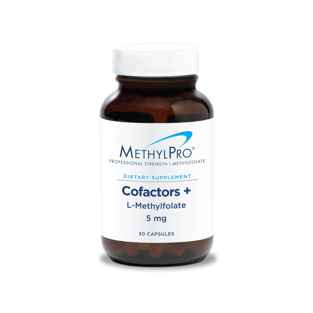MethylPro Cofactors L-Methylfolate 5 mg 30 capsules vue de face