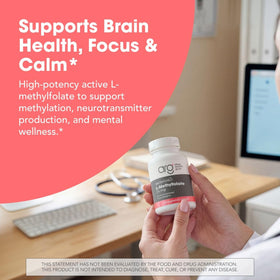 MethylPro L-Methylfolate 15 mg capsules sur une table