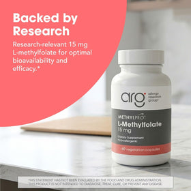 MethylPro L-Methylfolate 15 mg flacon ouvert avec capsules
