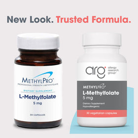 MethylPro L-Methylfolate 5 mg boîte arrière avec ingrédients