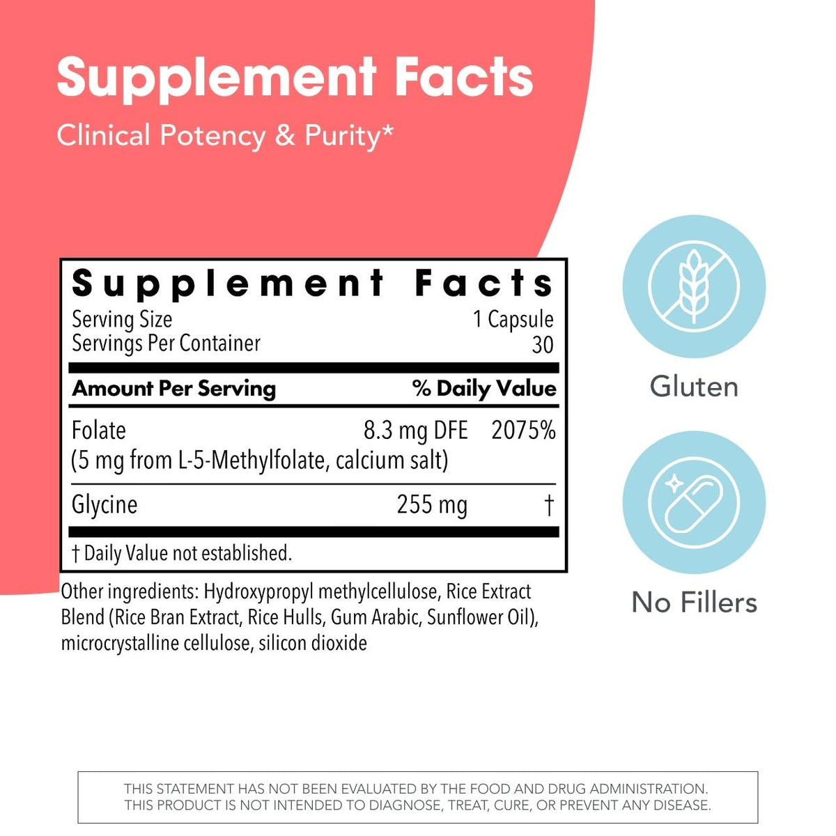 MethylPro L-Methylfolate 5 mg capsules label close-up