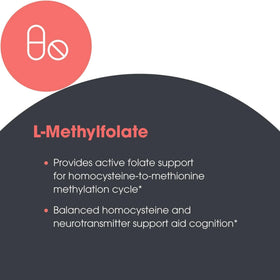 MethylPro L-Methylfolate 5 mg présentation avec des herbes