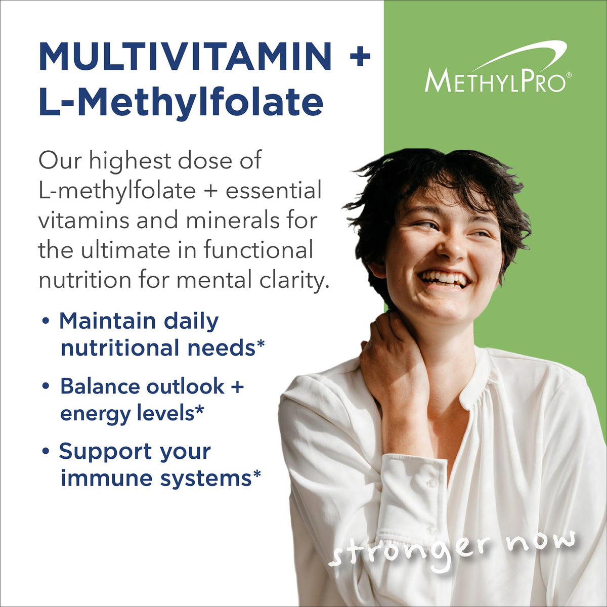 MethylPro Multivitamine L-Méthylfolate 15 mg arrière de l'emballage