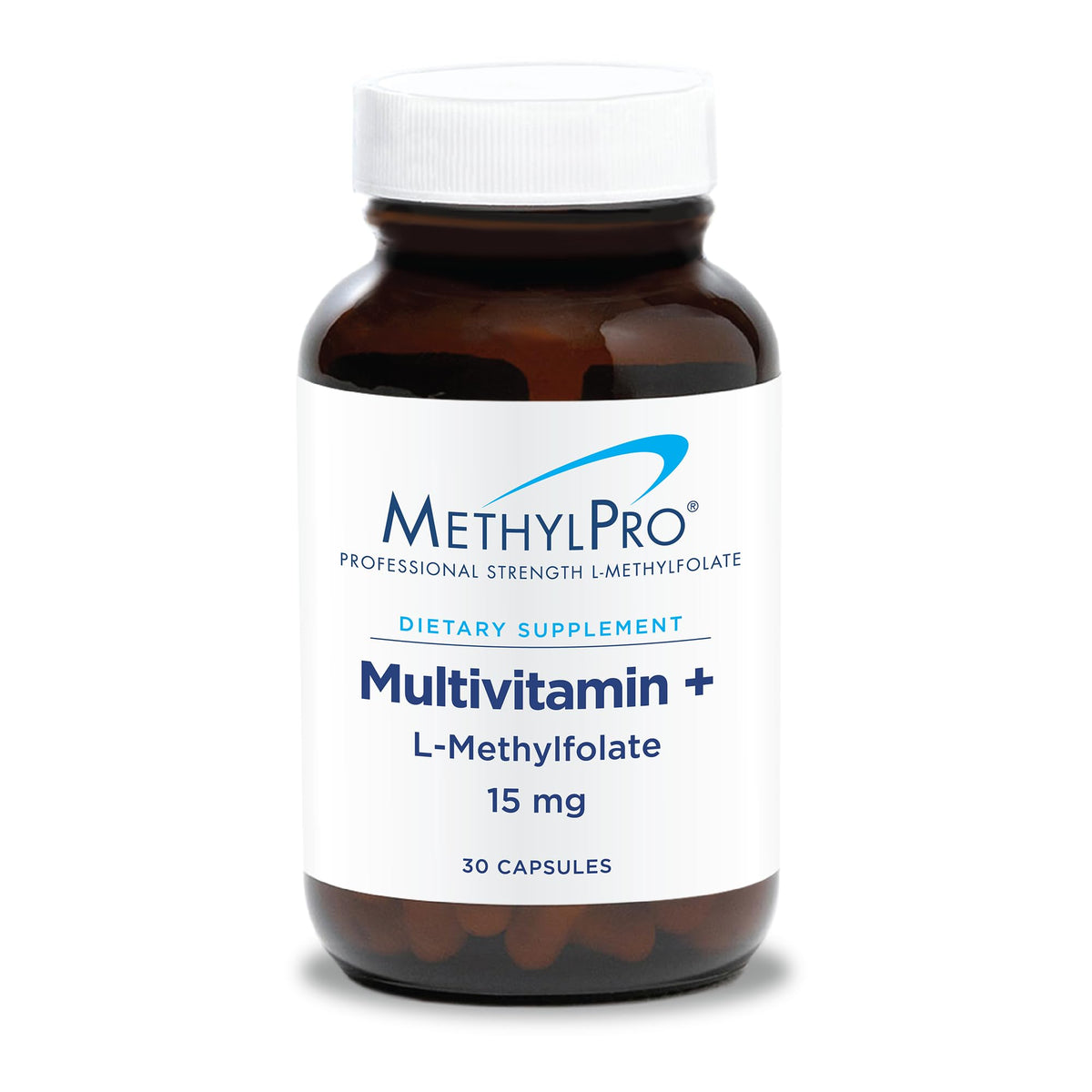 MethylPro Multivitamine L-Méthylfolate 15 mg devant de l'emballage
