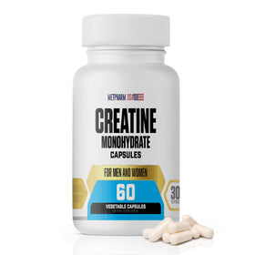 MetpharmUSA Créatine Monohydrate Capsules 1000 mg face avant