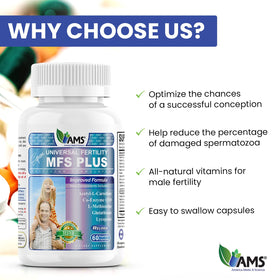 MFS Plus 60 capsules avec un verre d'eau