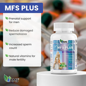 MFS Plus capsules végétales sur une surface en bois