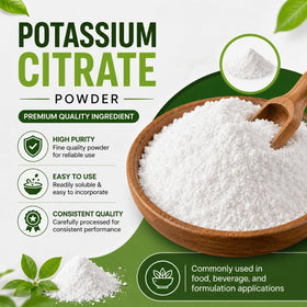 mGanna Poudre de Citrate de Potassium 227 g dans un verre d'eau