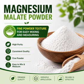 mGanna Poudre de Malate de Magnésium 100g sur une table