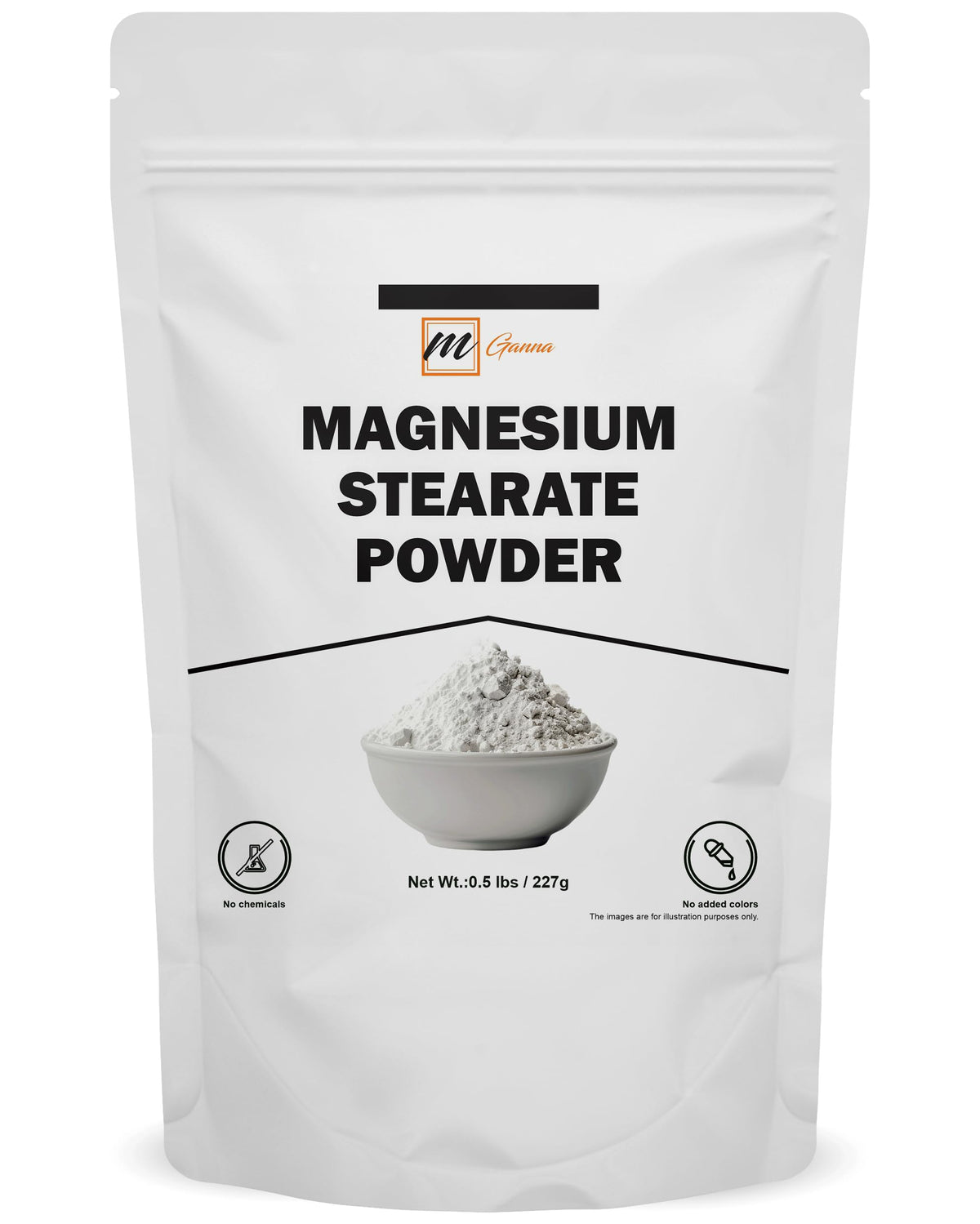 mGanna Poudre de Stéarate de Magnésium 240g vue de face