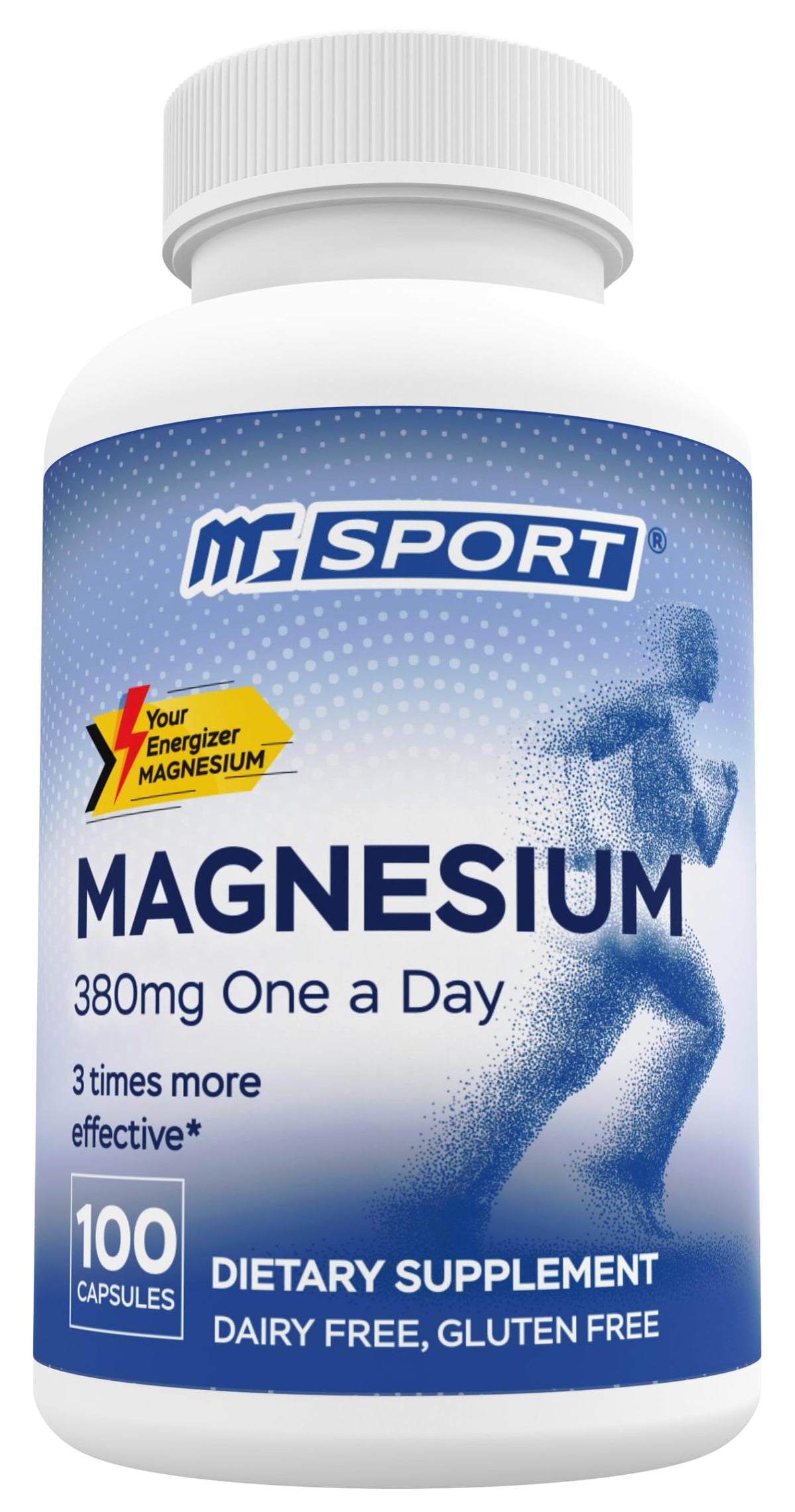 MgSport Complément Magnésium 100% RDA 160g vue de face