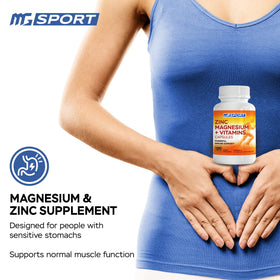 MgSport ZMA complément alimentaire sur une table