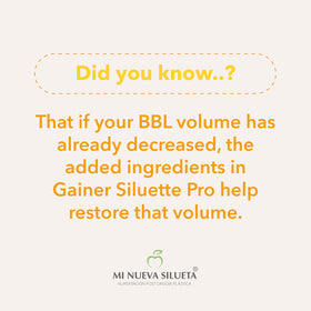 MI NUEVA SILUETA Gainer Siluette Pro 1020g fraise - contenu