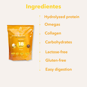MI NUEVA SILUETA Gainer Siluette Pro 1020g fraise - préparation du shake