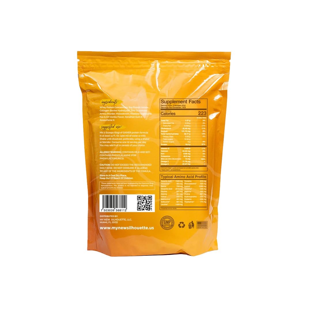 MI NUEVA SILUETA Gainer Siluette Pro 1020g fraise - vue arrière