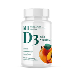 MICHAEL'S Vitamine D3 avec K2 - 90 comprimés à mâcher saveur abricot