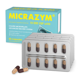 Micrazym Capsules avec étiquette et informations nutritionnelles