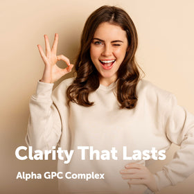 Micro Ingredients Alpha GPC softgels in hand