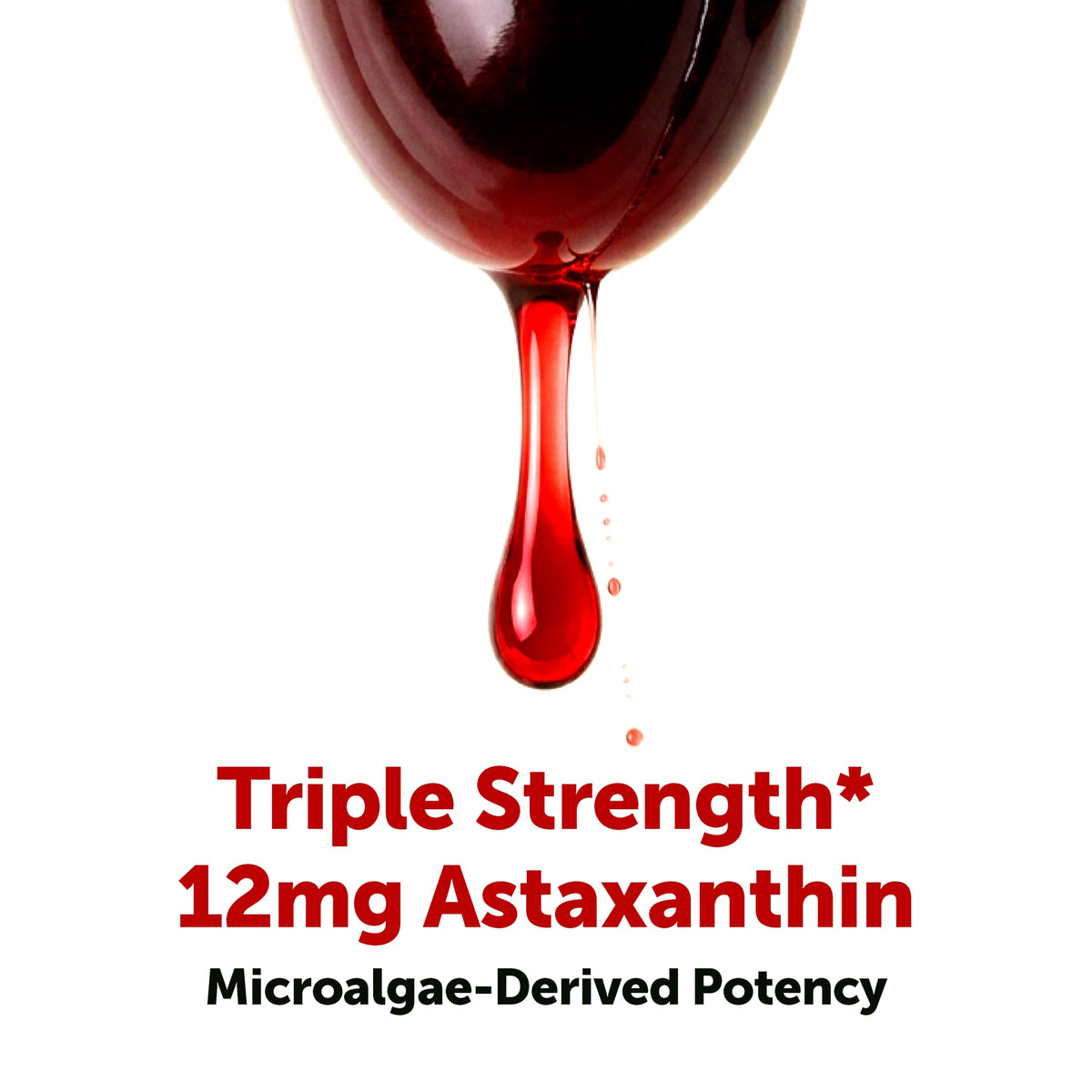 Micro Ingredients Astaxanthin 12mg softgels on a wooden table