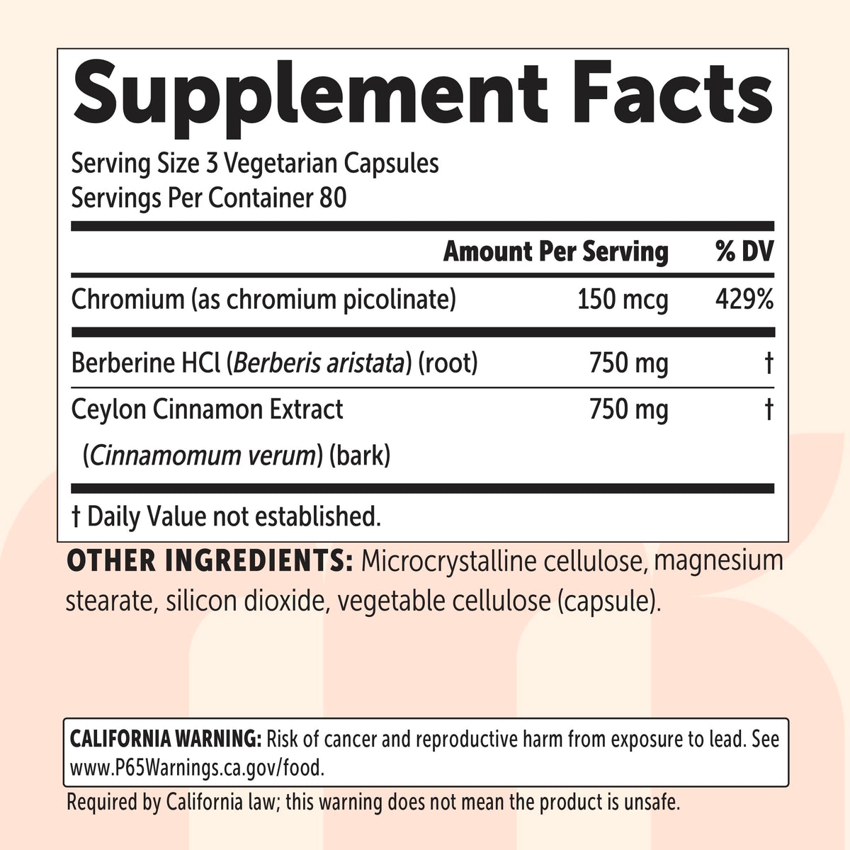 Micro Ingredients Berberine HCl avec Cannelle de Ceylan sur une table