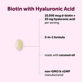 Micro Ingredients Biotine 10 000 mcg Gélules en vue de haut