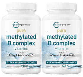 Micro Ingredients Complexe B Méthylé Pur 480 Capsules avant