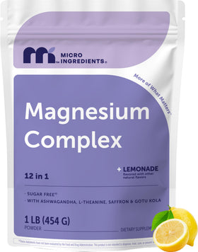 Micro Ingredients Complexe de Magnésium 12-en-1 390g sachet avant