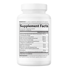 Micro Ingredients Complexe Liposomal NAD+ 1000 mg avec d'autres compléments alimentaires